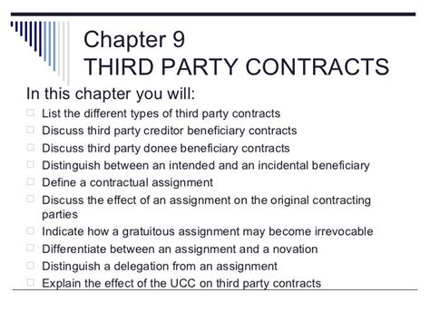 third parties in contracts