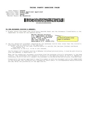 third party barcode page