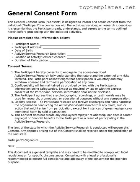 third party consent form template