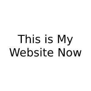 This Is My Website Now