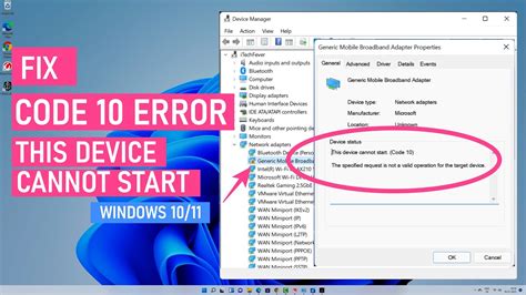 This Device Cannot Start Code 10 Status_Device_Power_Failure