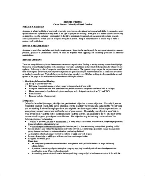 this document highlights your objective in applying a job