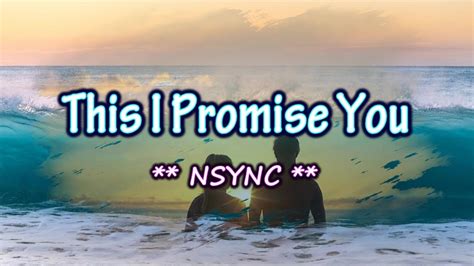 this i promise you song