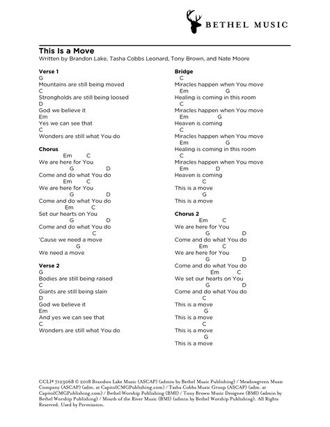 This Is A Move Chords In C