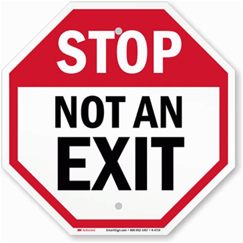 No Exit Sign With Symbol NHE33308_WRSTR