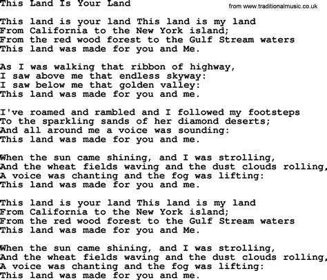 this land is your land song