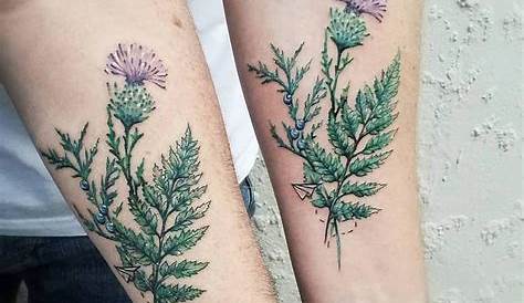 Ferns and Thistles for Mike's first tattoo 🏽 -thank you so much for