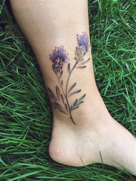 Informative Thistle Flower Tattoo Designs References