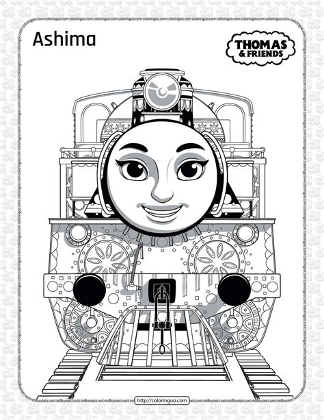 Thomas And Friends Ashima Coloring Pages