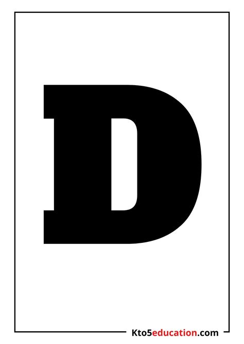 Thomas Letter D Printable