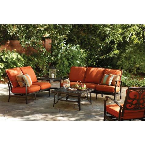 Thomasville Messina 4Piece Patio Sectional Seating Set with Paprika