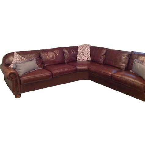 thomasville leather sofa sectional