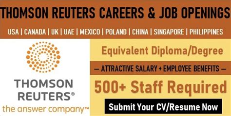 thomson reuters career opportunities