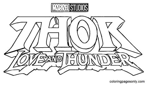 Thor Love And Thunder Coloring Pages: A Fun Way To Express Creativity