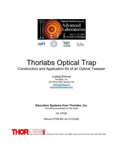 Thorlabs Optical Trap