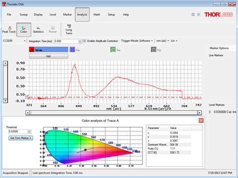 Thorlabs Spectrometer Software