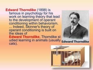thorndike theory of learning experiment