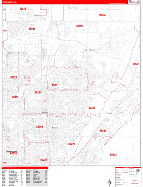 thornton co 9 digit zip code map