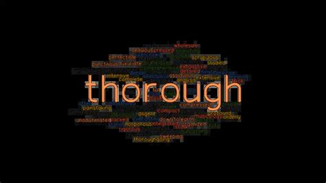 thorough different words