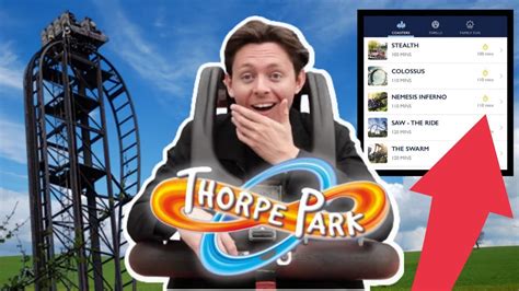 Thorpe Park App Queues
