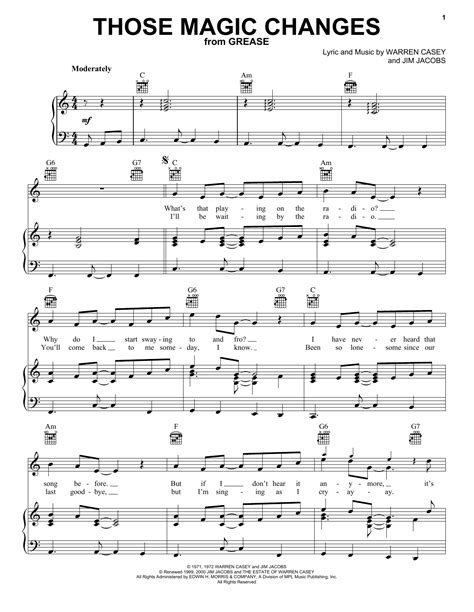 Those Magic Changes Lyrics And Chords