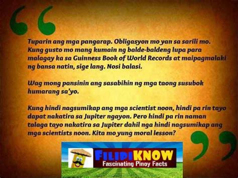 thought for the day with explanation tagalog
