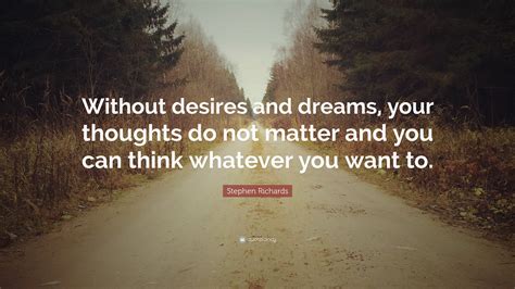thoughts and desires