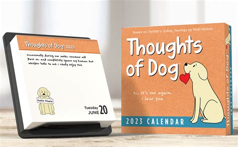 thoughts of dog calendar 2023