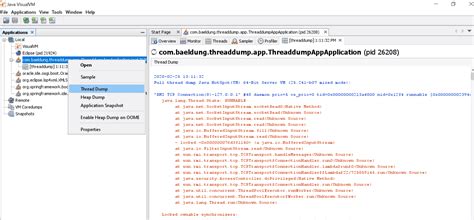 thread dump of java process