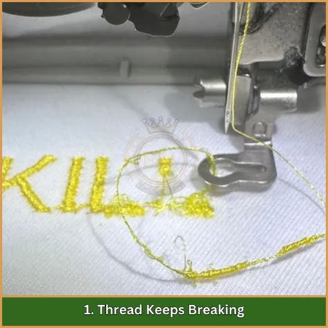 Thread Keeps Breaking While Embroidering