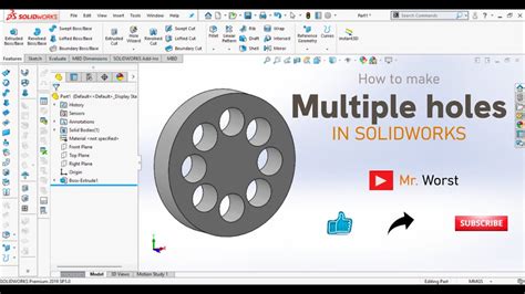 Thread Multiple Holes Solidworks