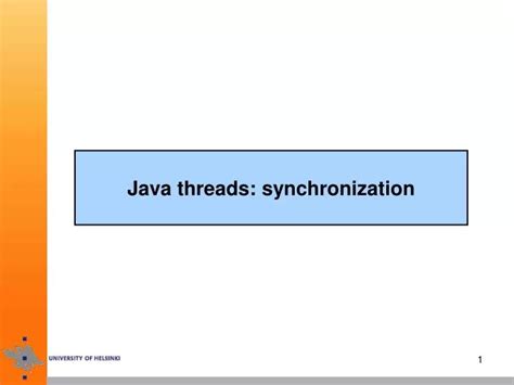 Thread Synchronization In Java Ppt