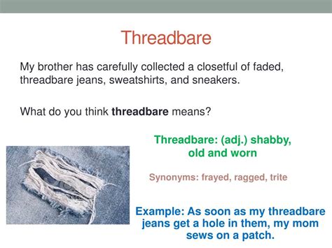 Threadbare Example