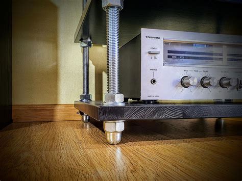 Threaded Rod Stereo Rack