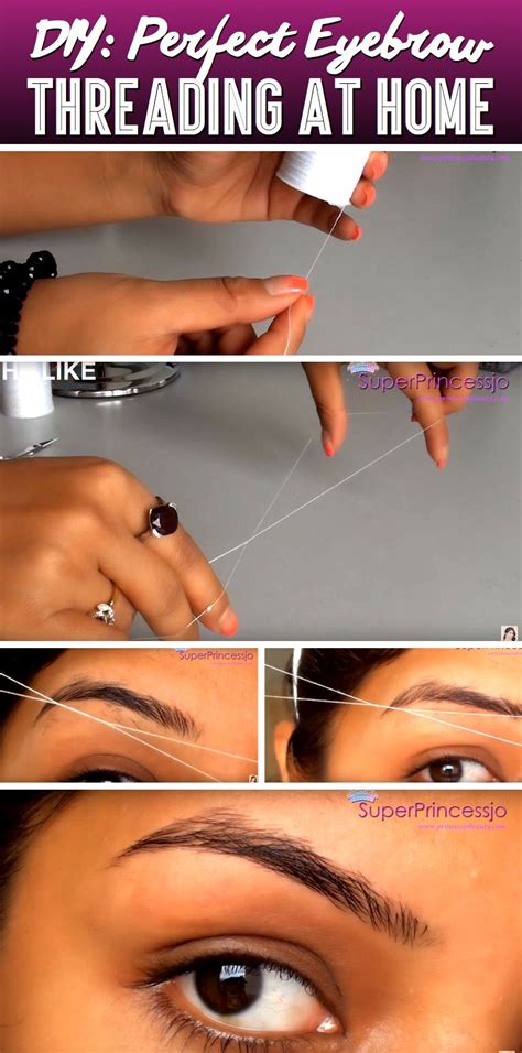 Threading Eyebrows Step By Step