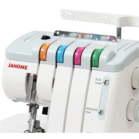 Threading Janome 744D Overlocker