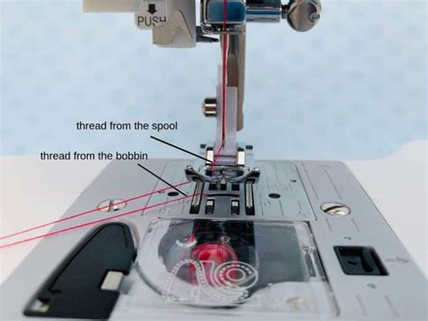 Threading The Lower Part Of Sewing Machine