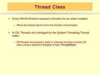 Threads In C# Delegate