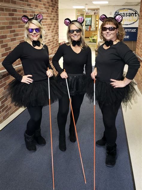 Three Blind Mice, diy, teachers, 3 person costume idea Three blind