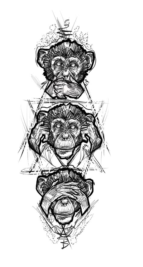 Famous Three Monkeys Tattoo Designs 2023