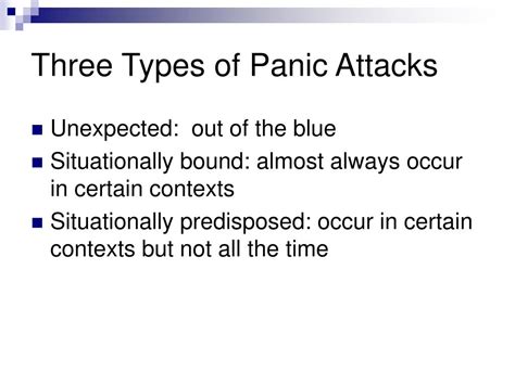 three basic types of panic attacks