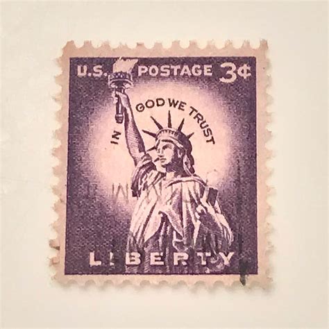 three cent liberty stamp values