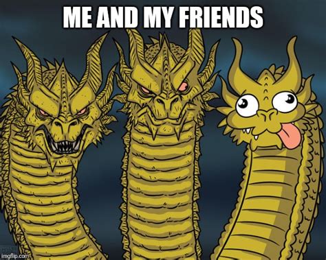 three headed dragon meme generator