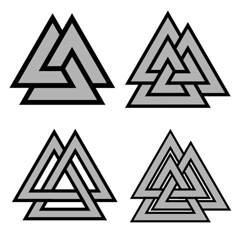 Three Interlocking Triangles Tattoomeaning