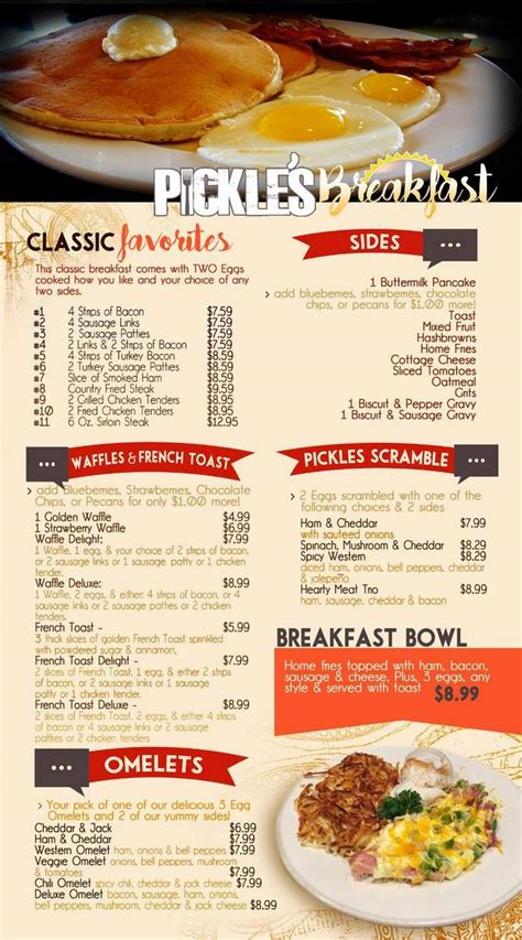 Three Pickles Deli Menu