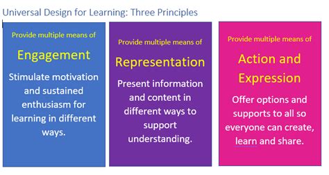 Three Principles Of Universal Design For Learning
