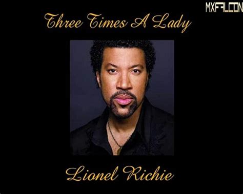 three times a lady lionel richie