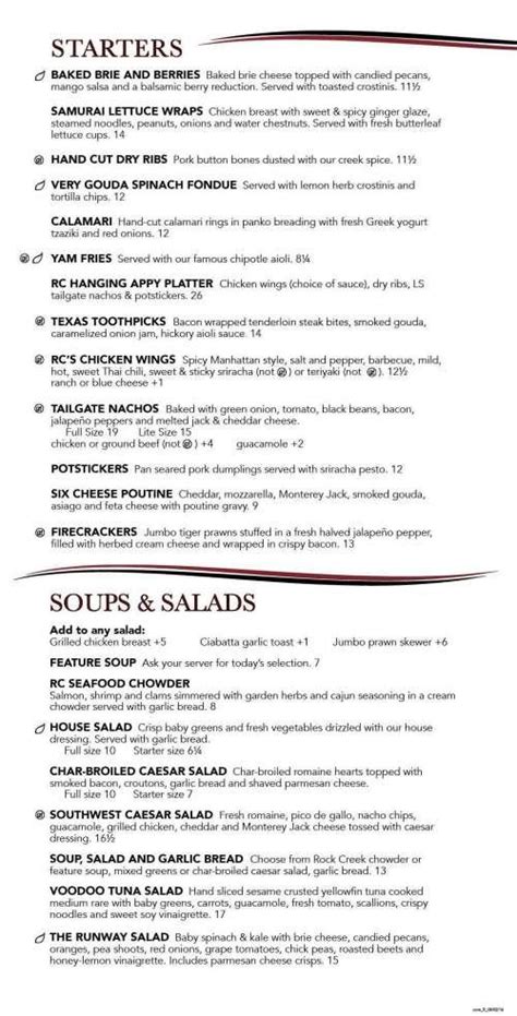 three trees tap + kitchen menu