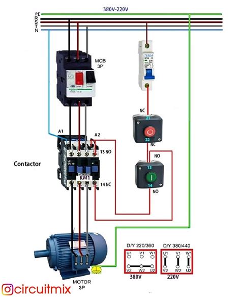 WAZIPOINT Engineering Science & Technology Three Phase Motor Connection Diagram