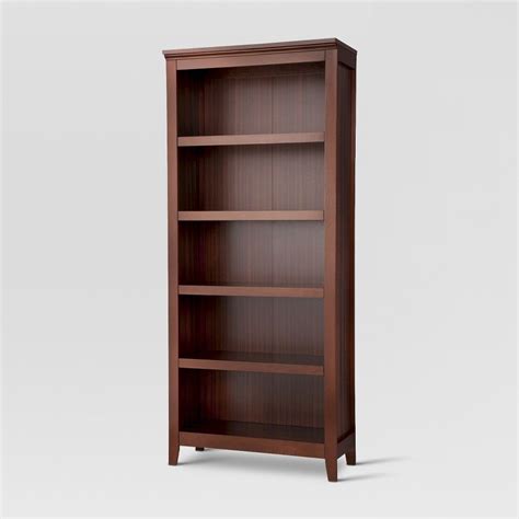 The Threshold Parsons Closed 5 Shelf Bookcase offers solid